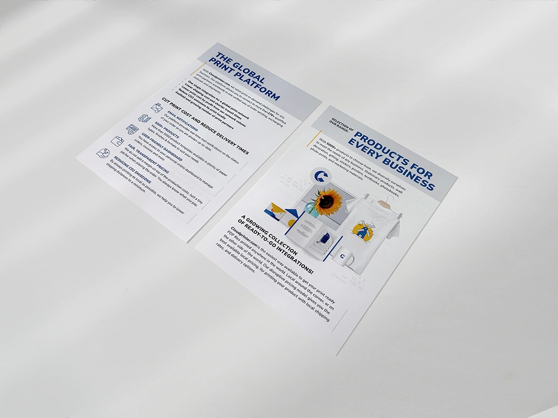 Print on demand flyers with Cloudprinter.com