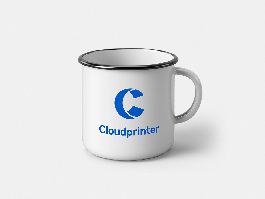 Print on demand Enamel Mug with Cloudprinter.com